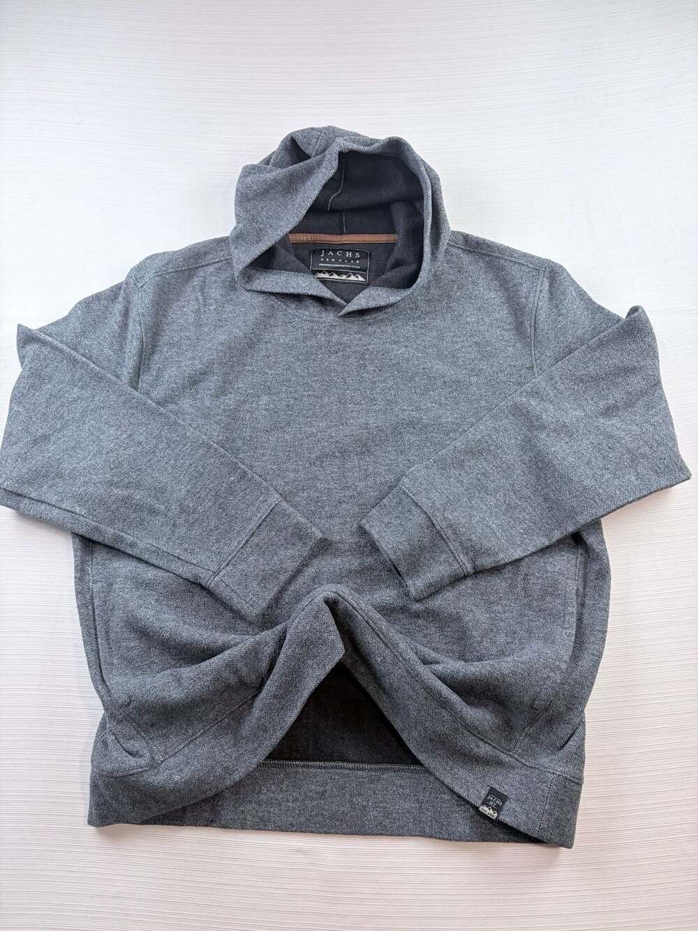 Jachs New York Hoodie Size XL Gray Fleece Pullover